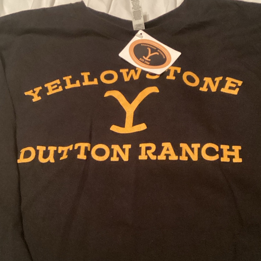 Dutton Ranch Long Sleeve Tee - Black/Yellow